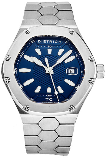 Dietrich Time Companion Men's Watch Model TC SS BLUE